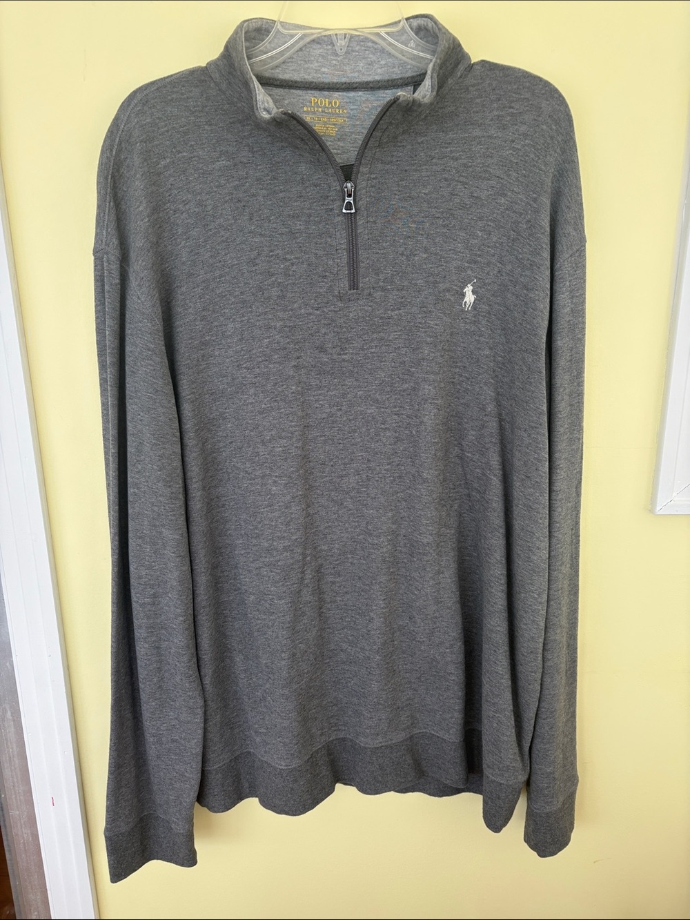 Polo Ralph Lauren Gray 1/4 Zip Pullover with Pony Logo